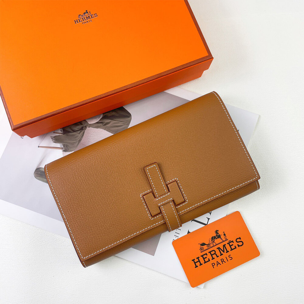 HERMES New H Passant Toutenmain wallet(HIGH-END GRADE)