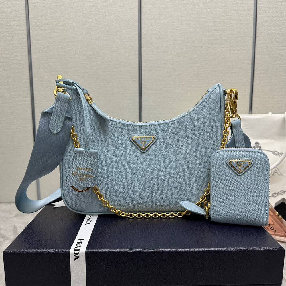 Prada Re-Edition 2005 Saffiano leather bag(HIGH-END GRADE)