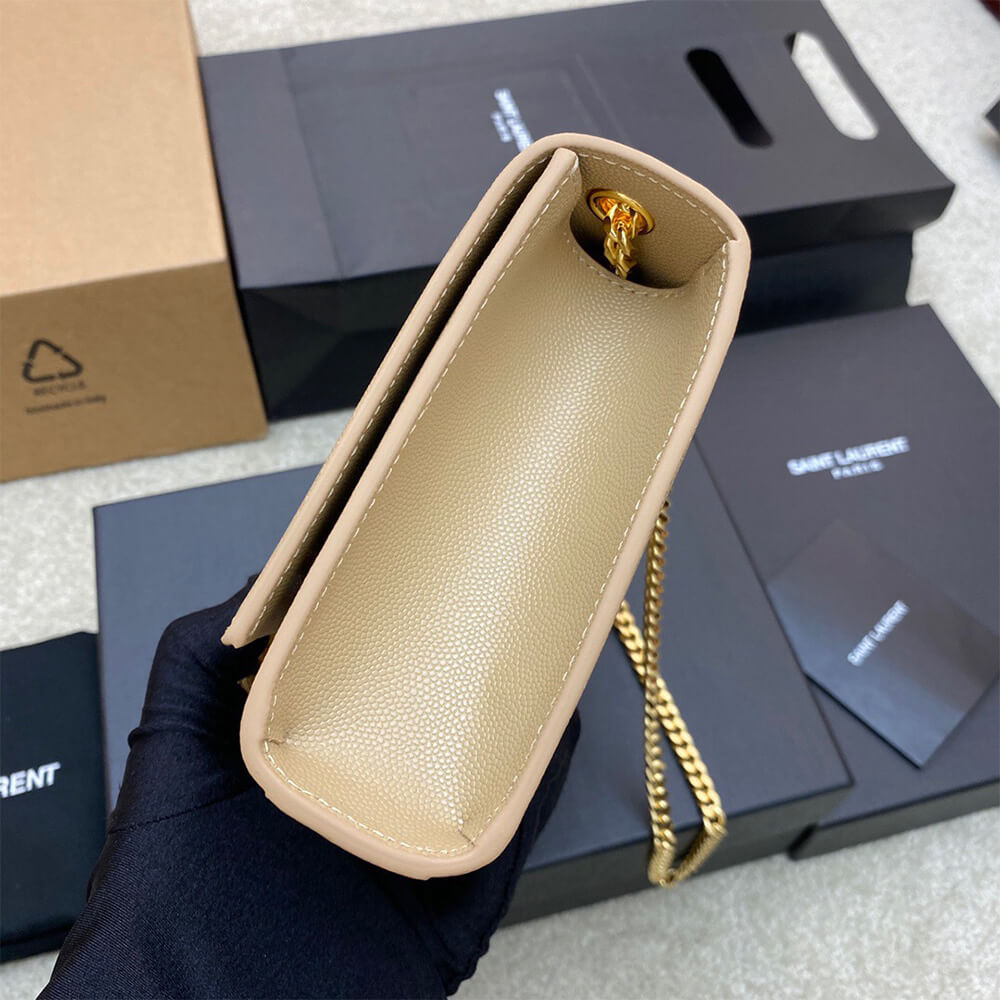 YSL kate medium tassel in grain de poudre embossed leather