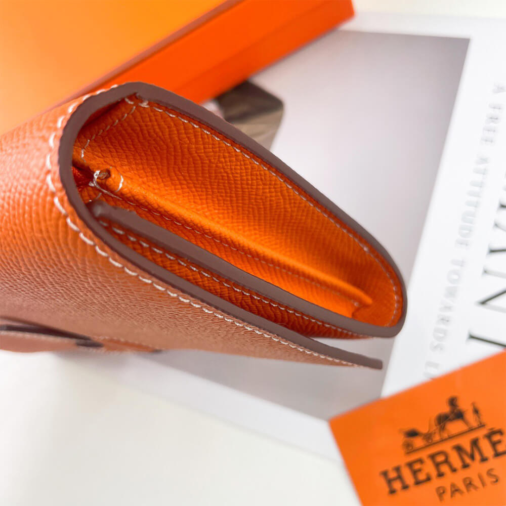 HERMES New H Passant Toutenmain wallet(HIGH-END GRADE)
