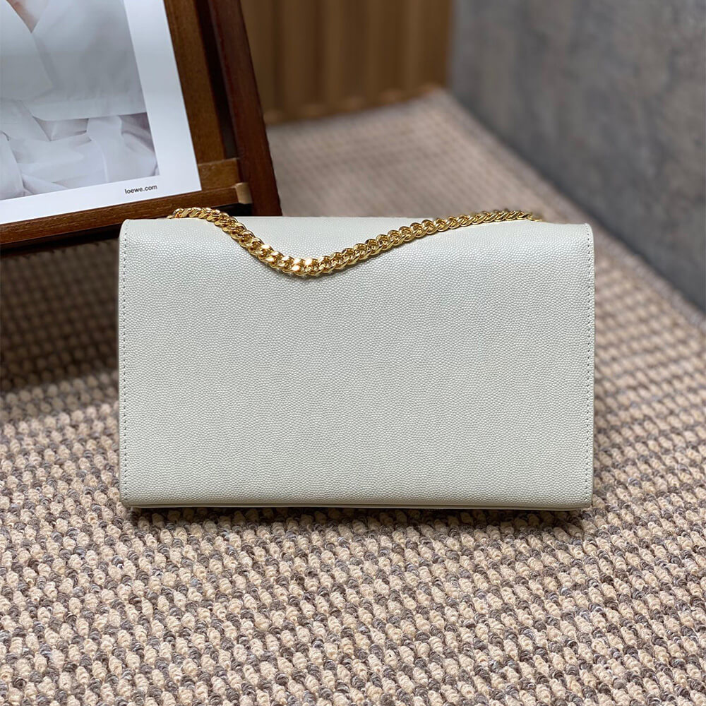 YSL kate medium tassel in grain de poudre embossed leather