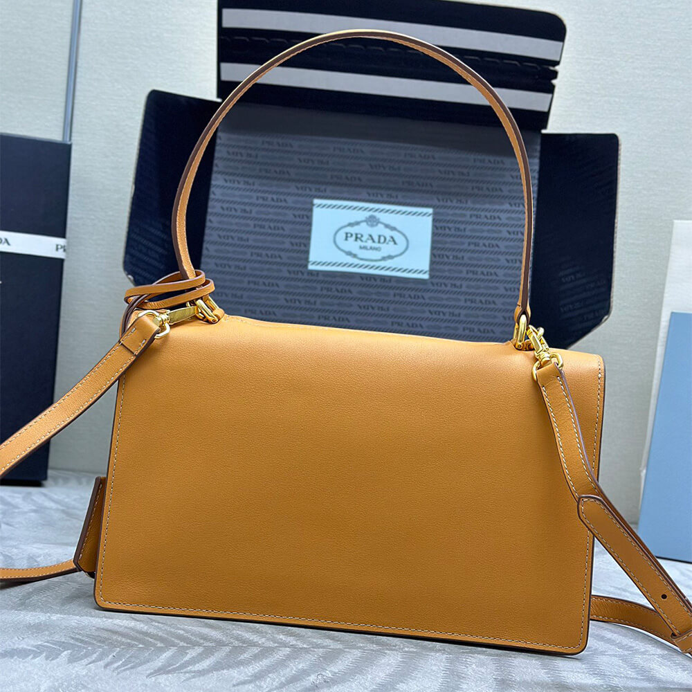 Prada Soft Sound medium leather shoulder bag(high-end grade)