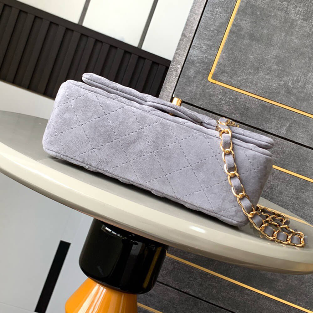 CHANEL SUEDE MINI FLAP BAG(HIGH-END GRADE)