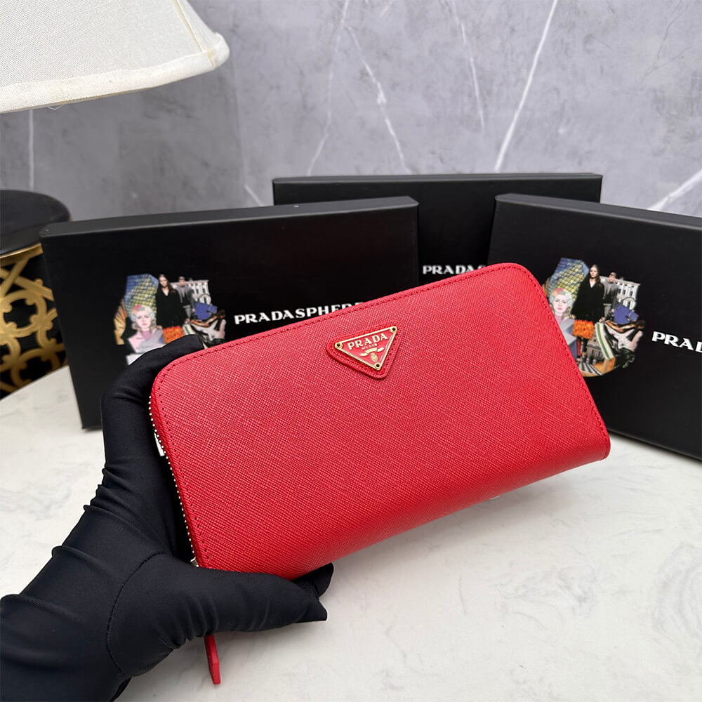 Prada Large Saffiano Leather Wallet