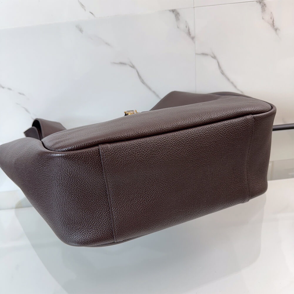 YSL LE 5 A 7 BEA IN GRAINED LEATHER