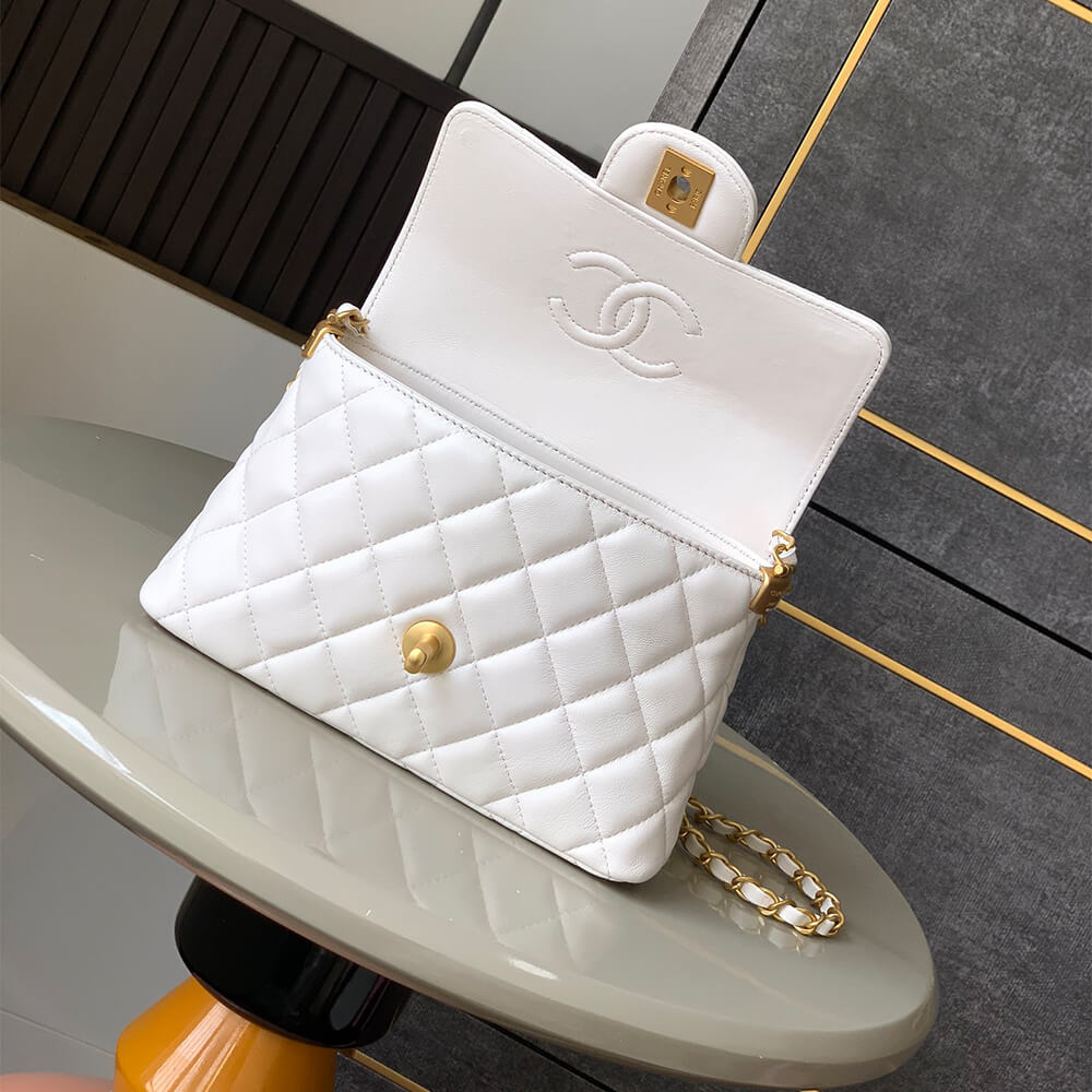 CHANEL Small Flap Bag with Top Handle(HIGH-END GRADE)