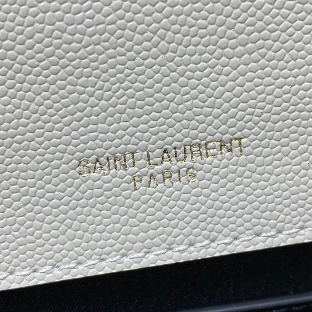YSL kate medium tassel in grain de poudre embossed leather