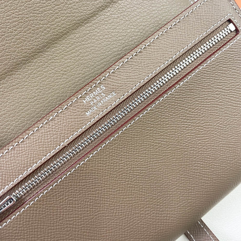 HERMES New H Passant Toutenmain wallet(HIGH-END GRADE)