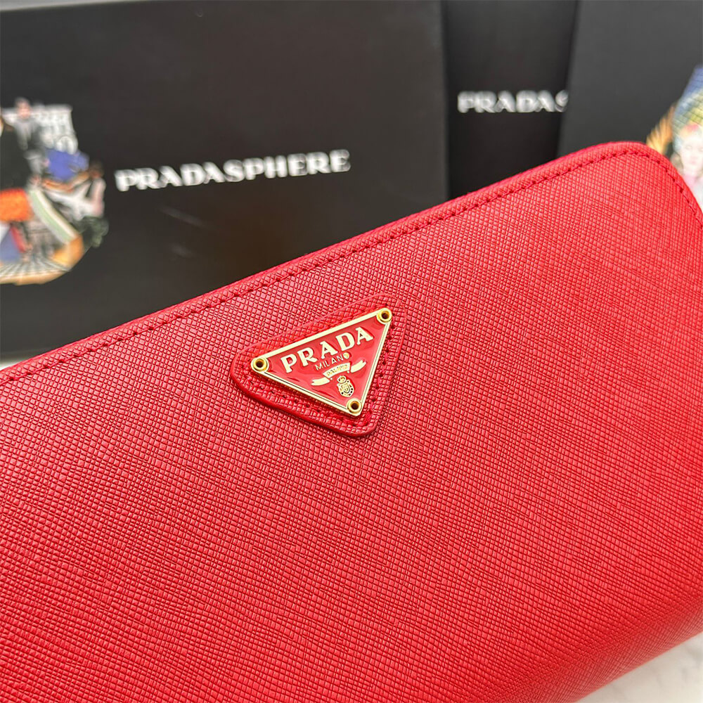 Prada Large Saffiano Leather Wallet