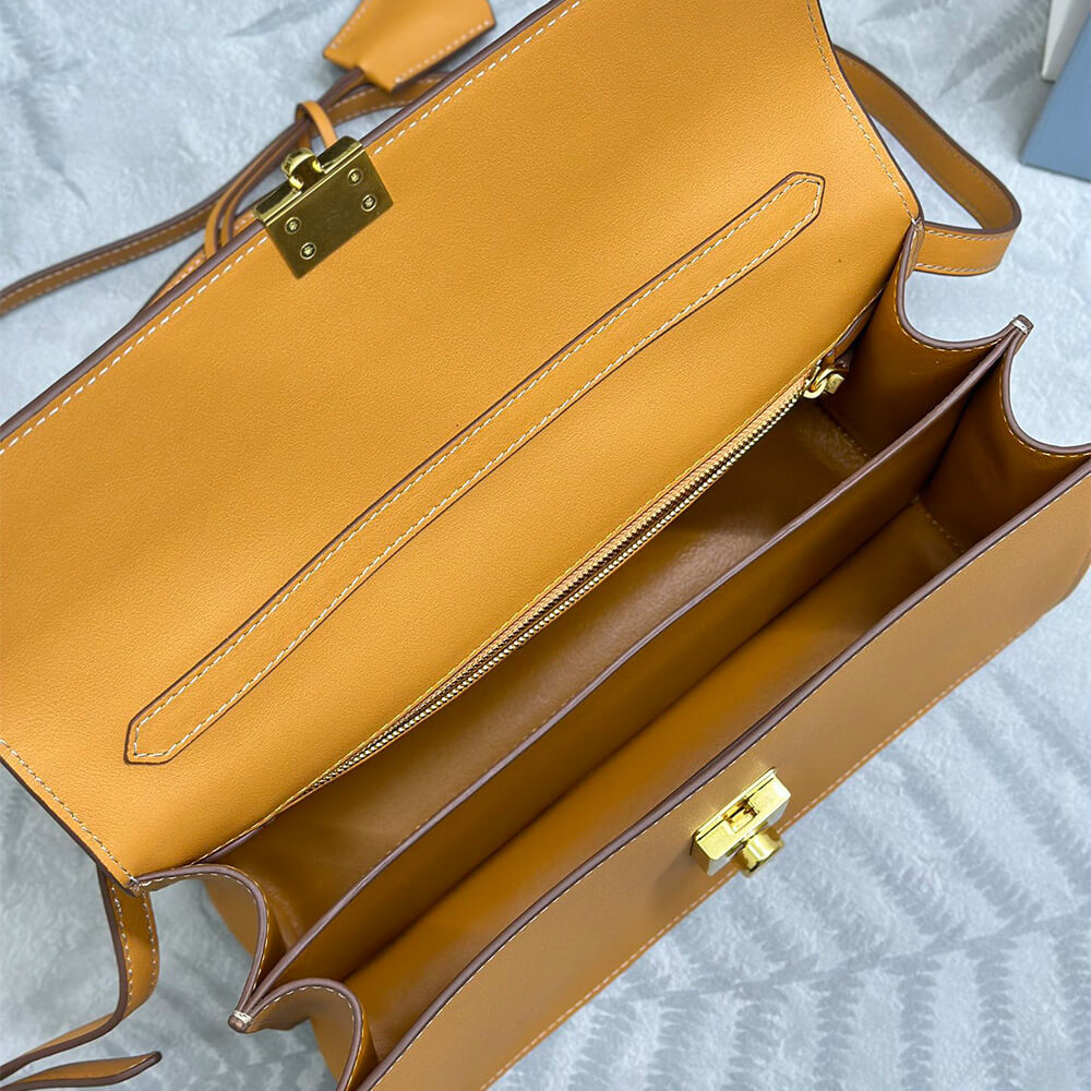 Prada Soft Sound medium leather shoulder bag(high-end grade)