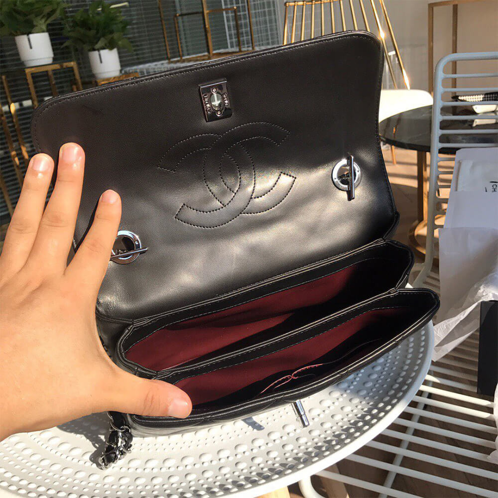 CHANEL FLAP BAG WITH TOP HANDLE(HIGH-END GRADE)