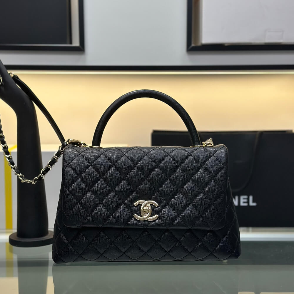 CHANEL Large Flap Bag With Top Handle(high-end grade)
