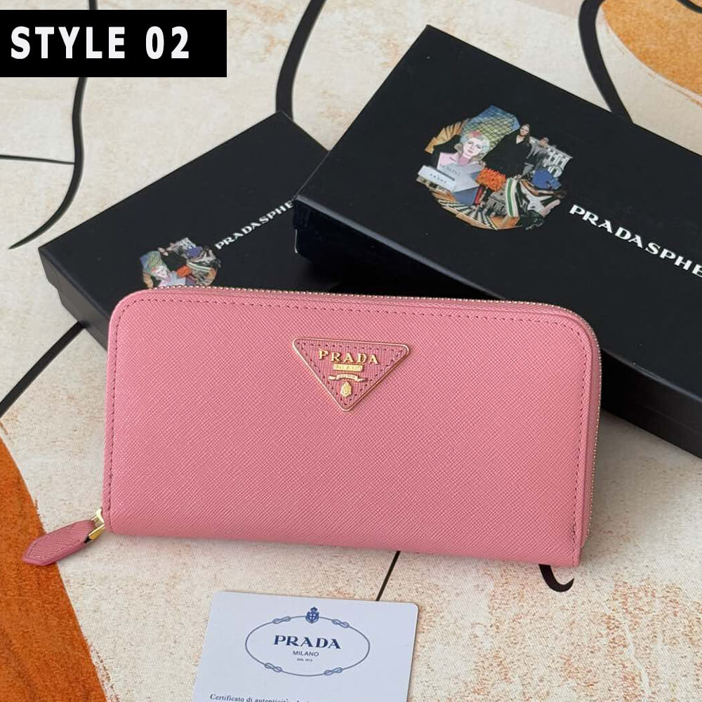 Prada Large Saffiano Leather Wallet