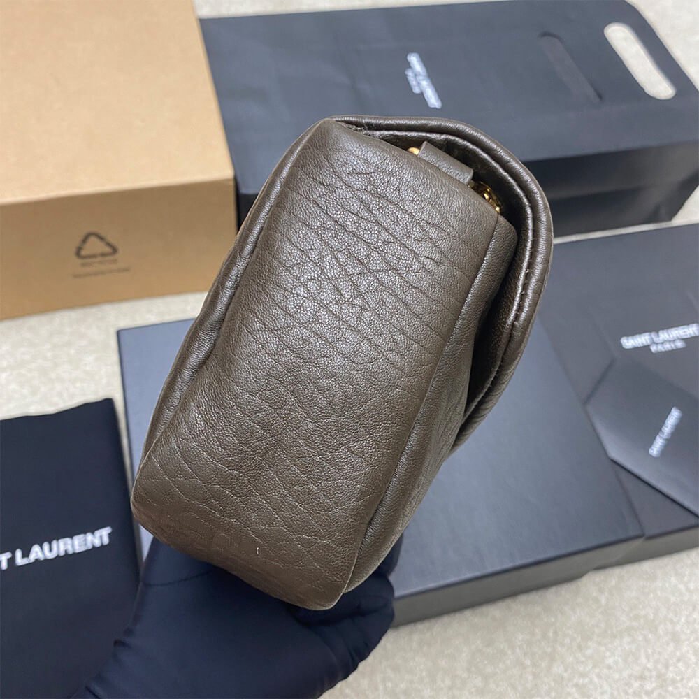YSL calypso medium in grained lambskin