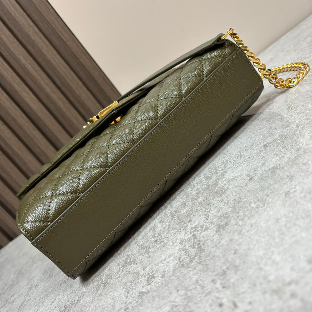 YSL envelope medium in grained leather