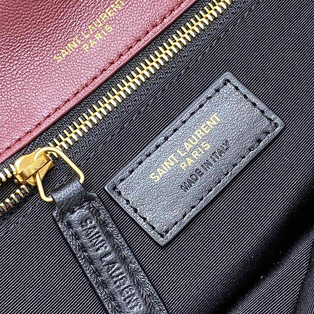 YSL calypso small in plunged lambskin