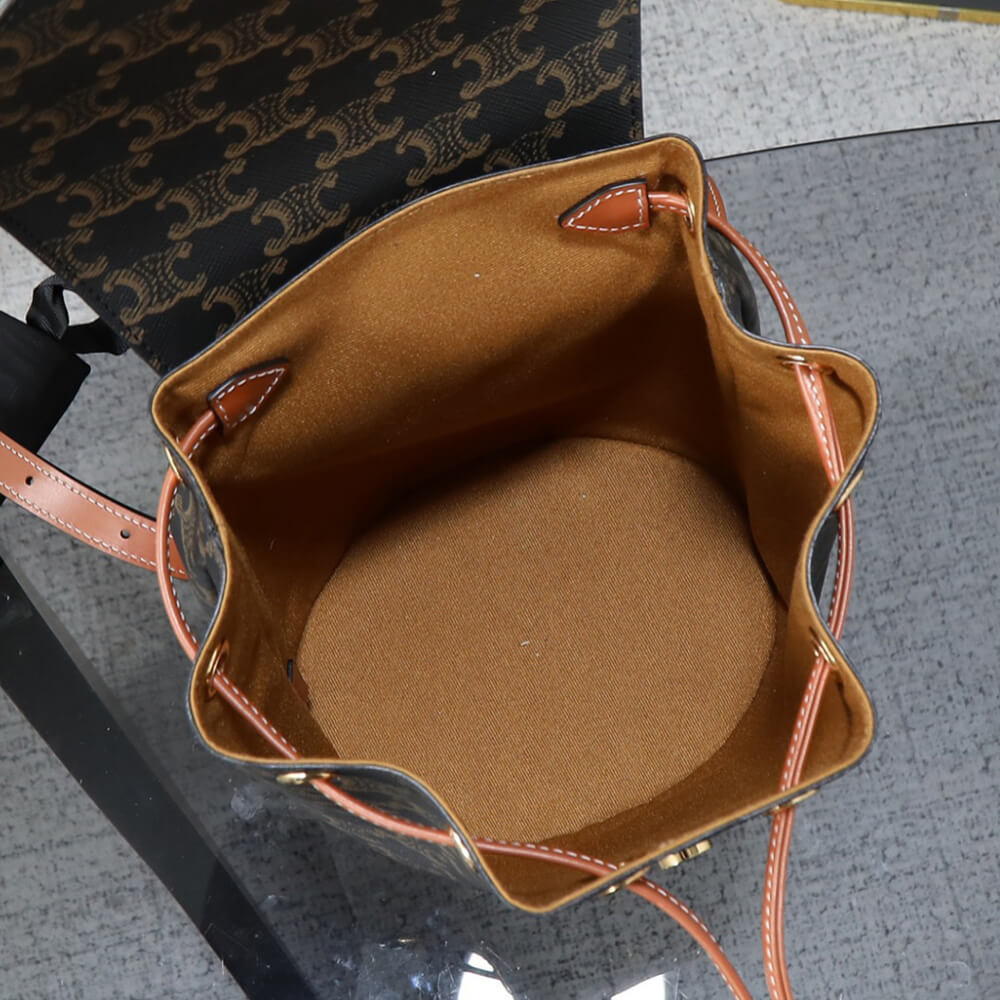BACKPACK CELINE BONNIE IN Triomphe Canvas and calfskin(HIGH-END GRADE)