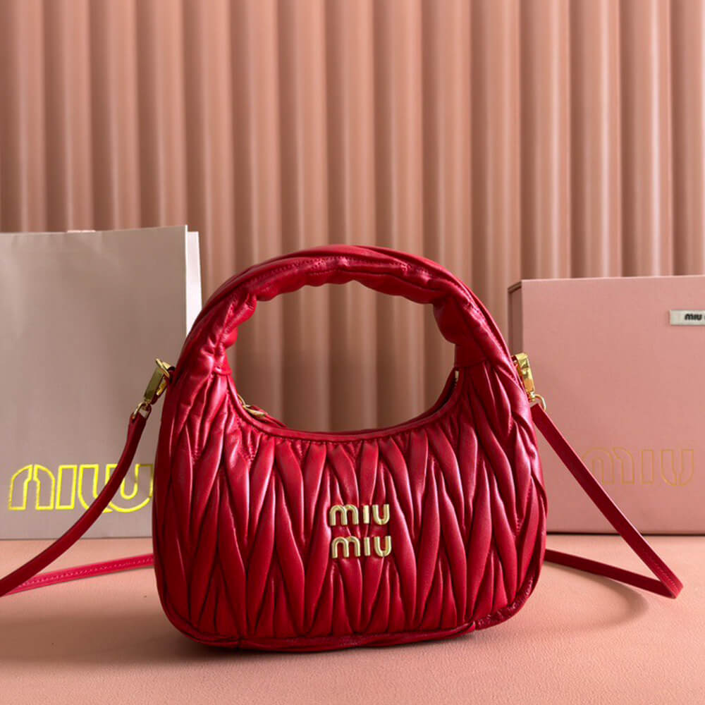 Small Wander matelasse nappa leather hobo bag(HIGH-END GRADE)