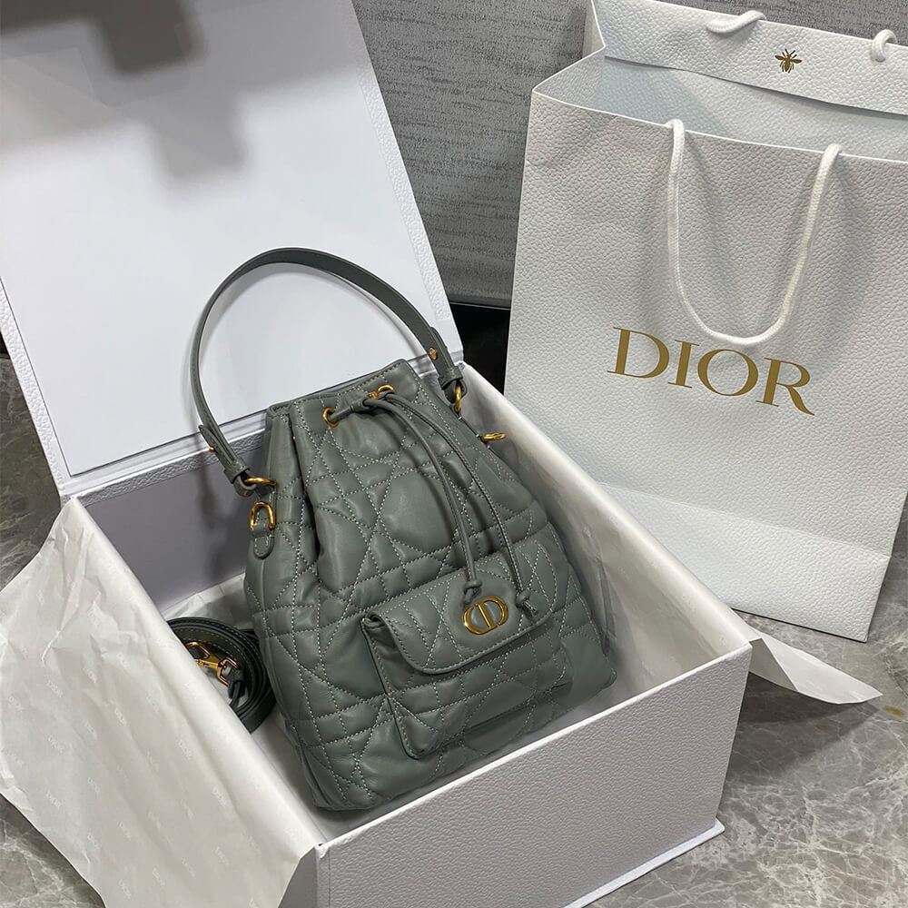 Small Dior Caro Bucket Bag(HIGH-END GRADE)