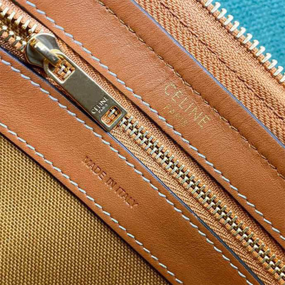 CELINE Large Boston IN Triomphe Canvas and calfskin