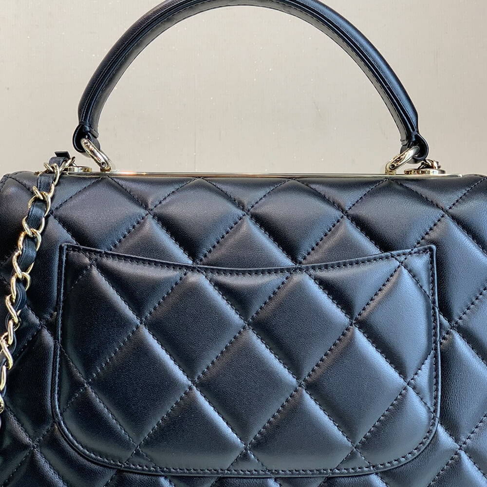 CHANEL FLAP BAG WITH TOP HANDLE(tax-free Grade)